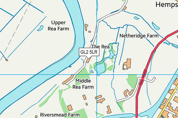 GL2 5LR map - OS VectorMap District (Ordnance Survey)