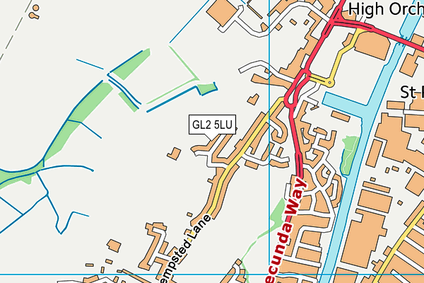 GL2 5LU map - OS VectorMap District (Ordnance Survey)