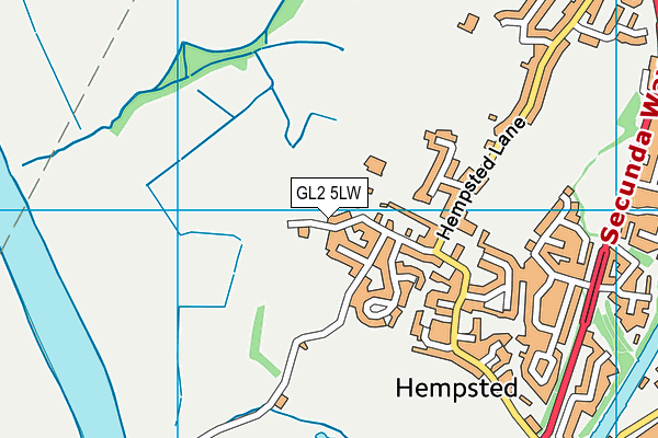 GL2 5LW map - OS VectorMap District (Ordnance Survey)