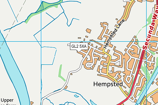 GL2 5XA map - OS VectorMap District (Ordnance Survey)