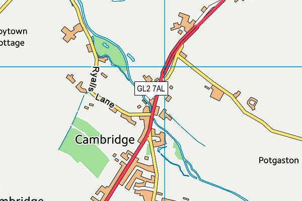 GL2 7AL map - OS VectorMap District (Ordnance Survey)