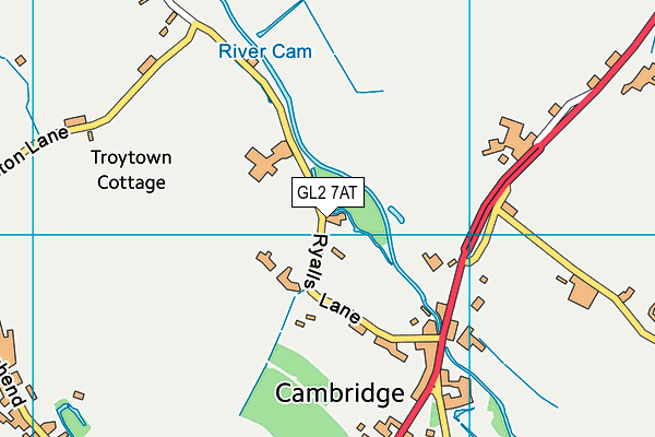 GL2 7AT map - OS VectorMap District (Ordnance Survey)