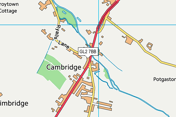 GL2 7BB map - OS VectorMap District (Ordnance Survey)