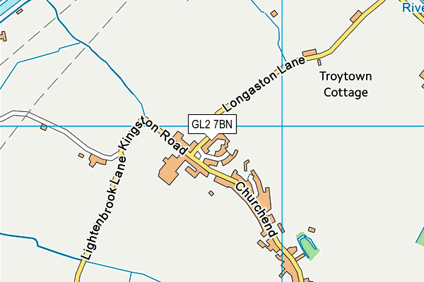 GL2 7BN map - OS VectorMap District (Ordnance Survey)