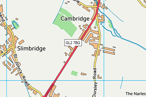 GL2 7BQ map - OS VectorMap District (Ordnance Survey)