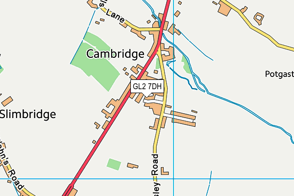 GL2 7DH map - OS VectorMap District (Ordnance Survey)