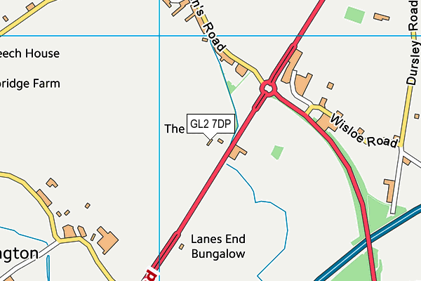 GL2 7DP map - OS VectorMap District (Ordnance Survey)