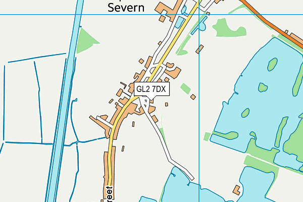 GL2 7DX map - OS VectorMap District (Ordnance Survey)