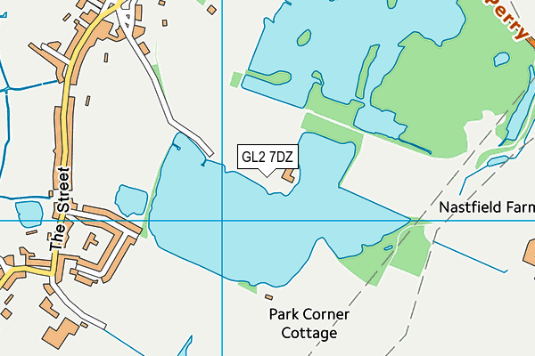 GL2 7DZ map - OS VectorMap District (Ordnance Survey)