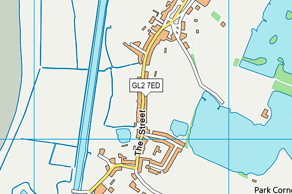 GL2 7ED map - OS VectorMap District (Ordnance Survey)