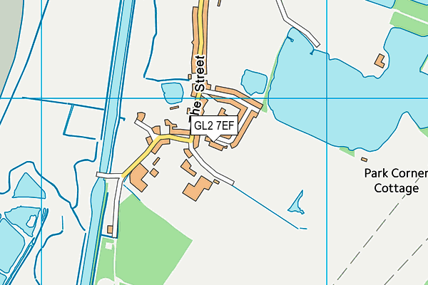 GL2 7EF map - OS VectorMap District (Ordnance Survey)