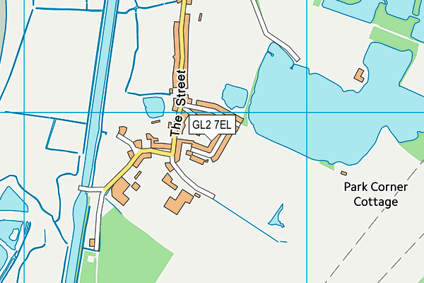 GL2 7EL map - OS VectorMap District (Ordnance Survey)
