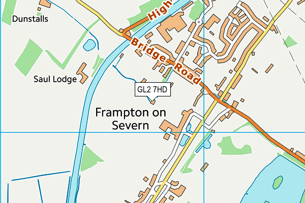 GL2 7HD map - OS VectorMap District (Ordnance Survey)