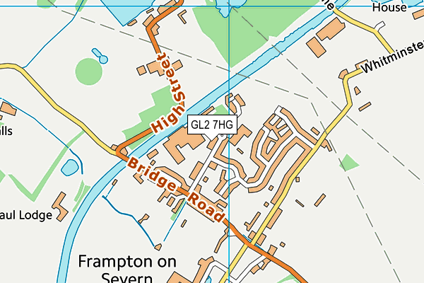 Frampton Cadbury Hall map (GL2 7HG) - OS VectorMap District (Ordnance Survey)