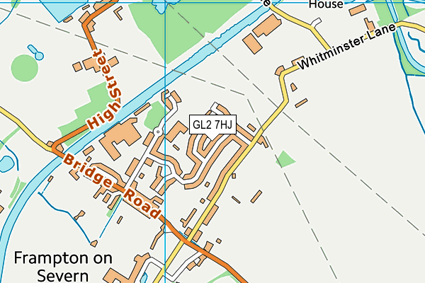 GL2 7HJ map - OS VectorMap District (Ordnance Survey)