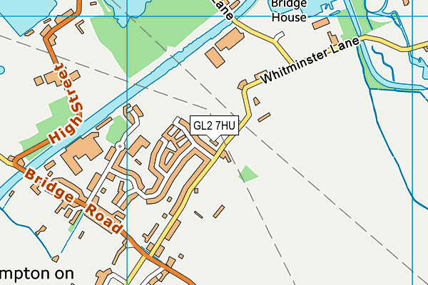 Frampton Youth Football Club map (GL2 7HU) - OS VectorMap District (Ordnance Survey)