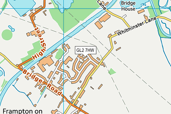 GL2 7HW map - OS VectorMap District (Ordnance Survey)