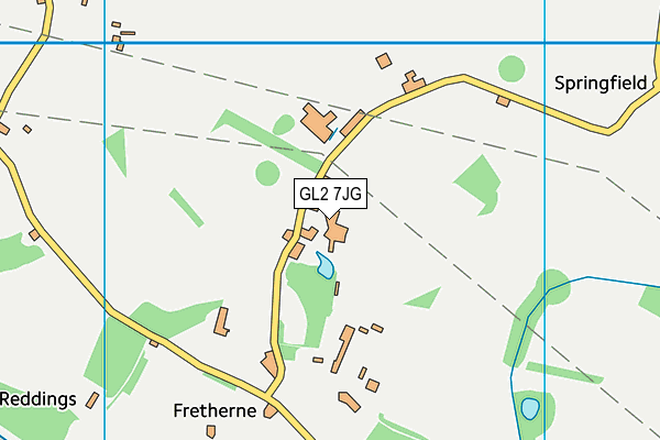 GL2 7JG map - OS VectorMap District (Ordnance Survey)