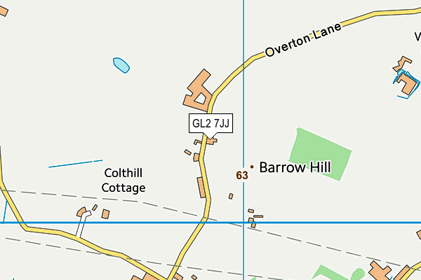 GL2 7JJ map - OS VectorMap District (Ordnance Survey)