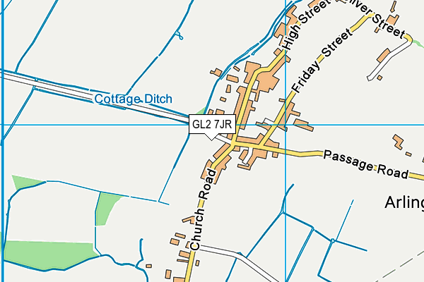 The Grove (Closed) map (GL2 7JR) - OS VectorMap District (Ordnance Survey)