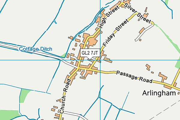 GL2 7JT map - OS VectorMap District (Ordnance Survey)