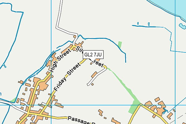 GL2 7JU map - OS VectorMap District (Ordnance Survey)