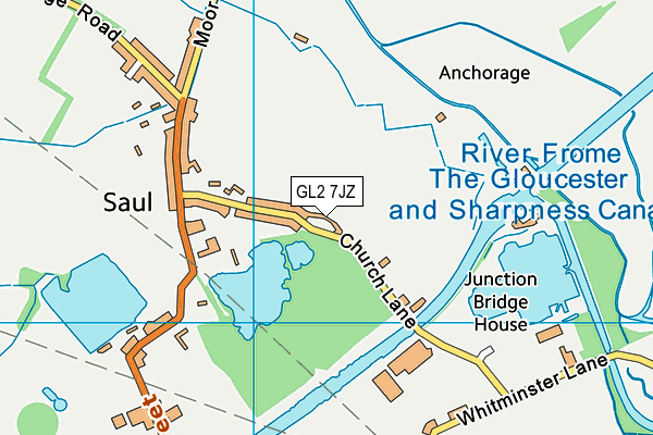 GL2 7JZ map - OS VectorMap District (Ordnance Survey)
