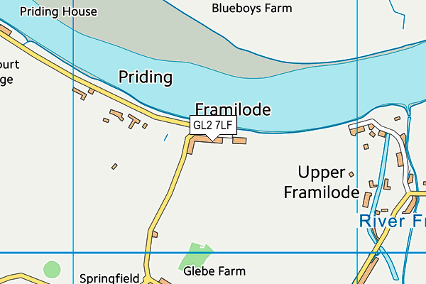 GL2 7LF map - OS VectorMap District (Ordnance Survey)