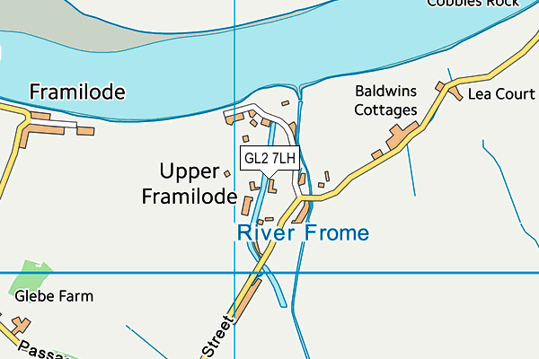 GL2 7LH map - OS VectorMap District (Ordnance Survey)