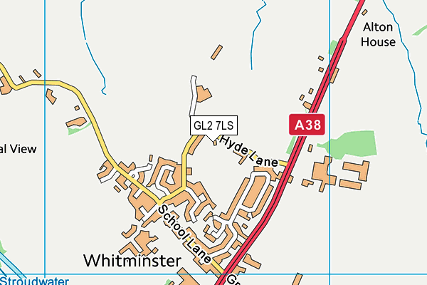 GL2 7LS map - OS VectorMap District (Ordnance Survey)