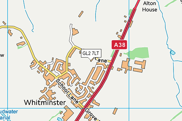 GL2 7LT map - OS VectorMap District (Ordnance Survey)