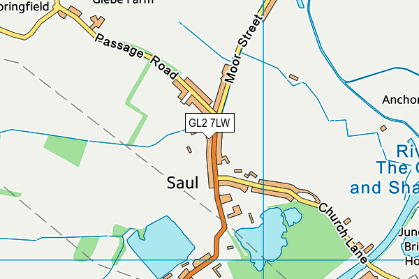 Saul Playing Field map (GL2 7LW) - OS VectorMap District (Ordnance Survey)