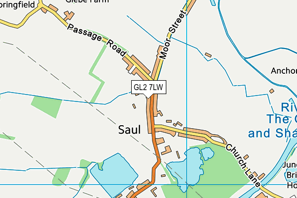 GL2 7LW map - OS VectorMap District (Ordnance Survey)