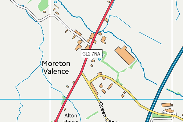 GL2 7NA map - OS VectorMap District (Ordnance Survey)