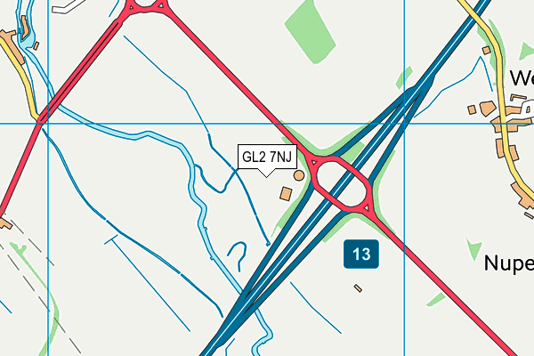 GL2 7NJ map - OS VectorMap District (Ordnance Survey)
