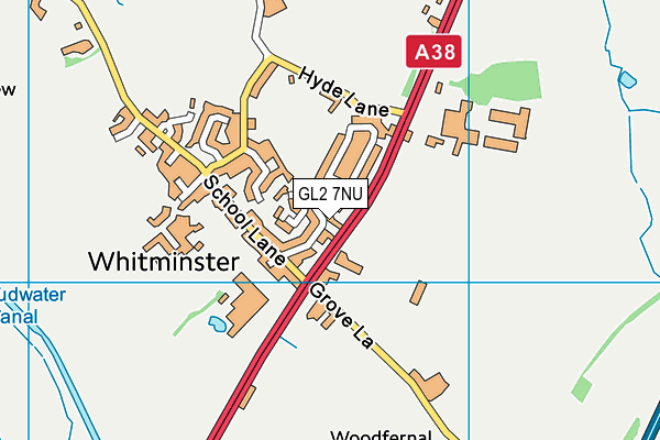 GL2 7NU map - OS VectorMap District (Ordnance Survey)