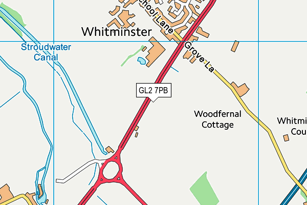 GL2 7PB map - OS VectorMap District (Ordnance Survey)