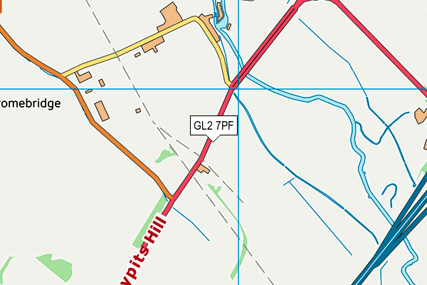 GL2 7PF map - OS VectorMap District (Ordnance Survey)