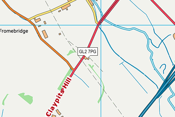 GL2 7PG map - OS VectorMap District (Ordnance Survey)