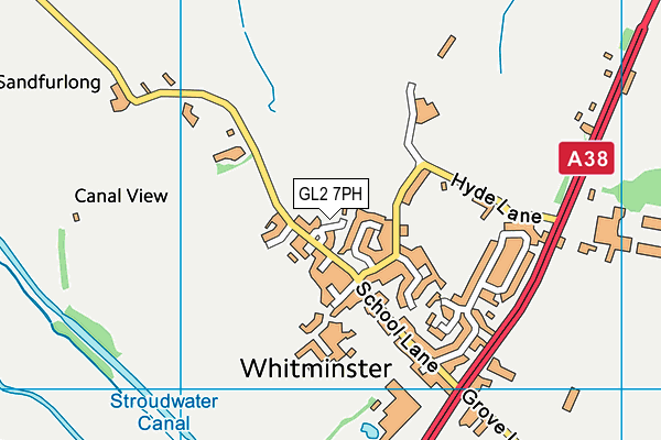 GL2 7PH map - OS VectorMap District (Ordnance Survey)