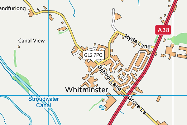 GL2 7PQ map - OS VectorMap District (Ordnance Survey)