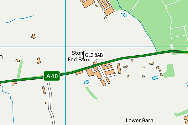 GL2 8AB map - OS VectorMap District (Ordnance Survey)