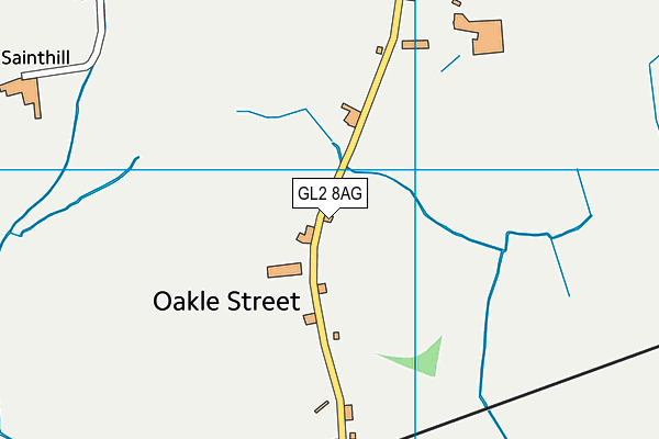 GL2 8AG map - OS VectorMap District (Ordnance Survey)