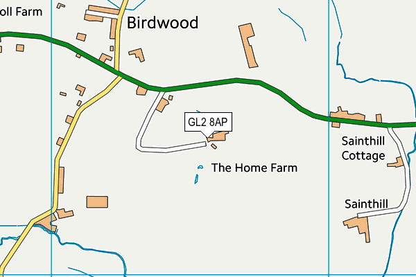 GL2 8AP map - OS VectorMap District (Ordnance Survey)