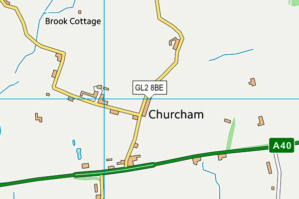 GL2 8BE map - OS VectorMap District (Ordnance Survey)