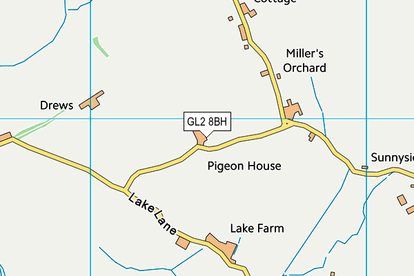 GL2 8BH map - OS VectorMap District (Ordnance Survey)