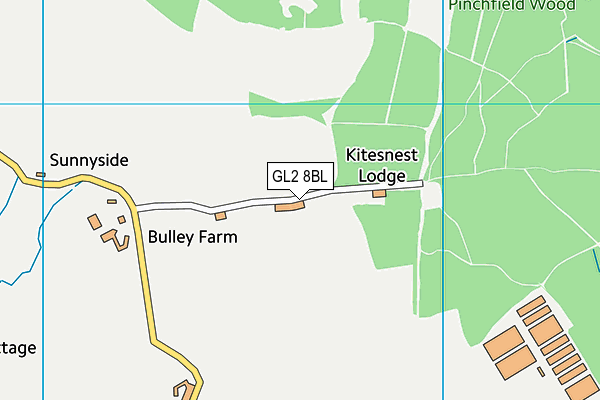 GL2 8BL map - OS VectorMap District (Ordnance Survey)