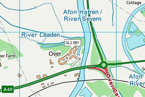 GL2 8BY map - OS VectorMap District (Ordnance Survey)