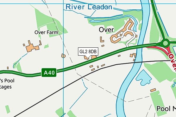 GL2 8DB map - OS VectorMap District (Ordnance Survey)