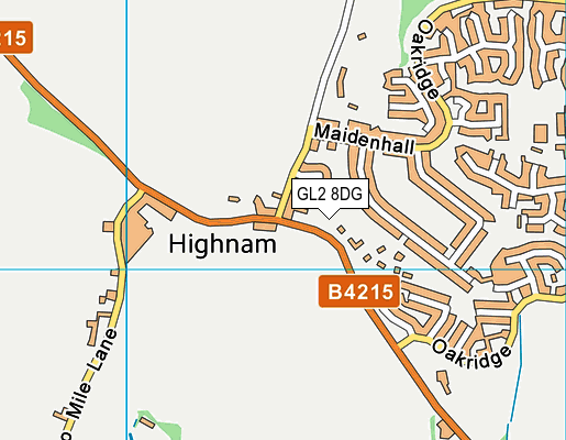 Highnam Court Cricket Club map (GL2 8DG) - OS VectorMap District (Ordnance Survey)